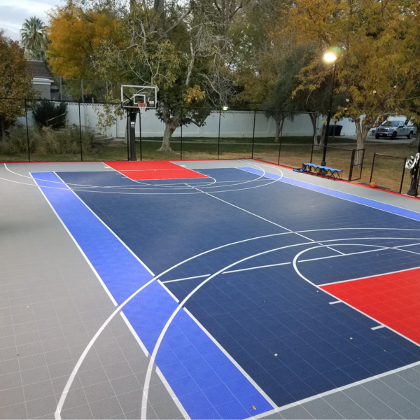 Customized backyard court in Henderson, NV