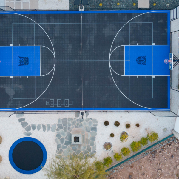 Backyard sports court in Las Vegas, NV