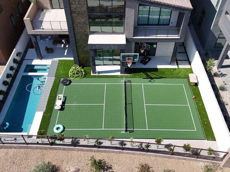 volleyball court construction