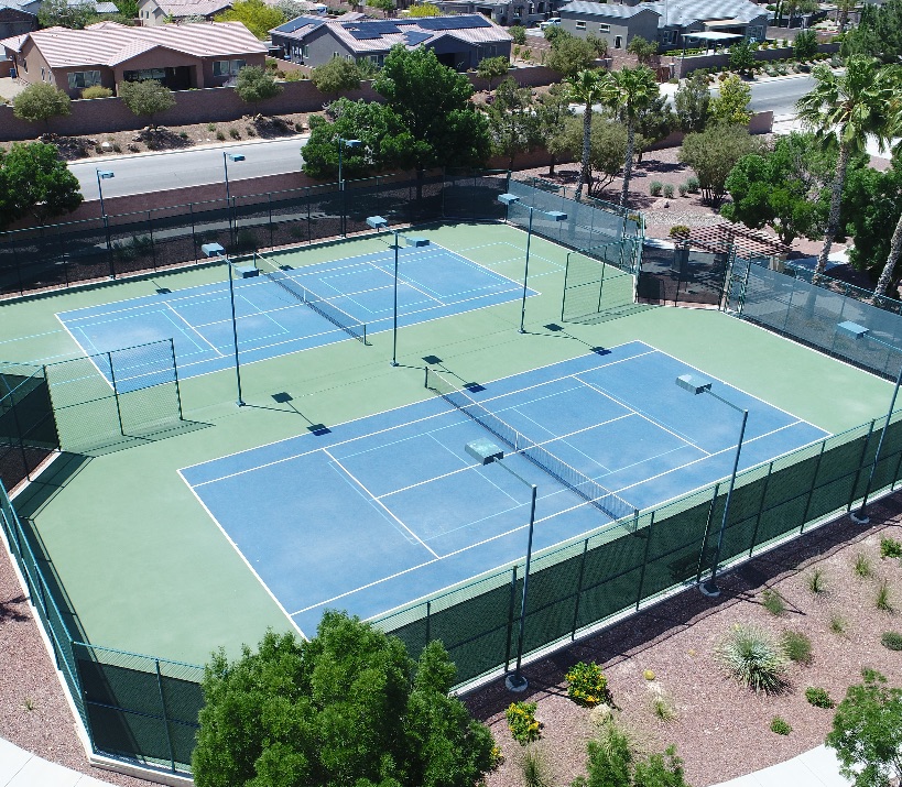 tennis courts