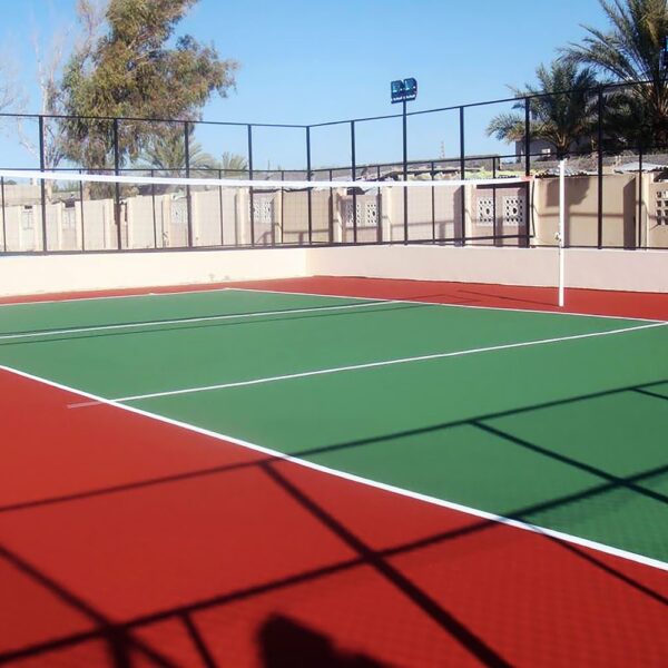 residential volleyball court construction