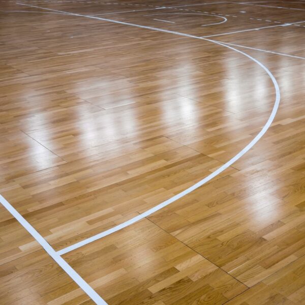 hardwood court installation