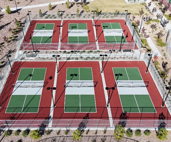Sport court fencing and netting system in the Las Vegas Valley