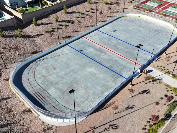 Accessible sport court at a commercial facility in Nevada