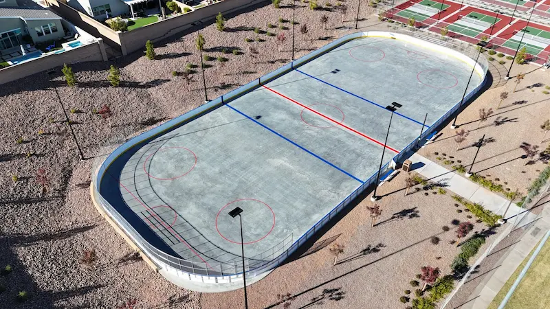 Accessible sport court at a commercial facility in Nevada