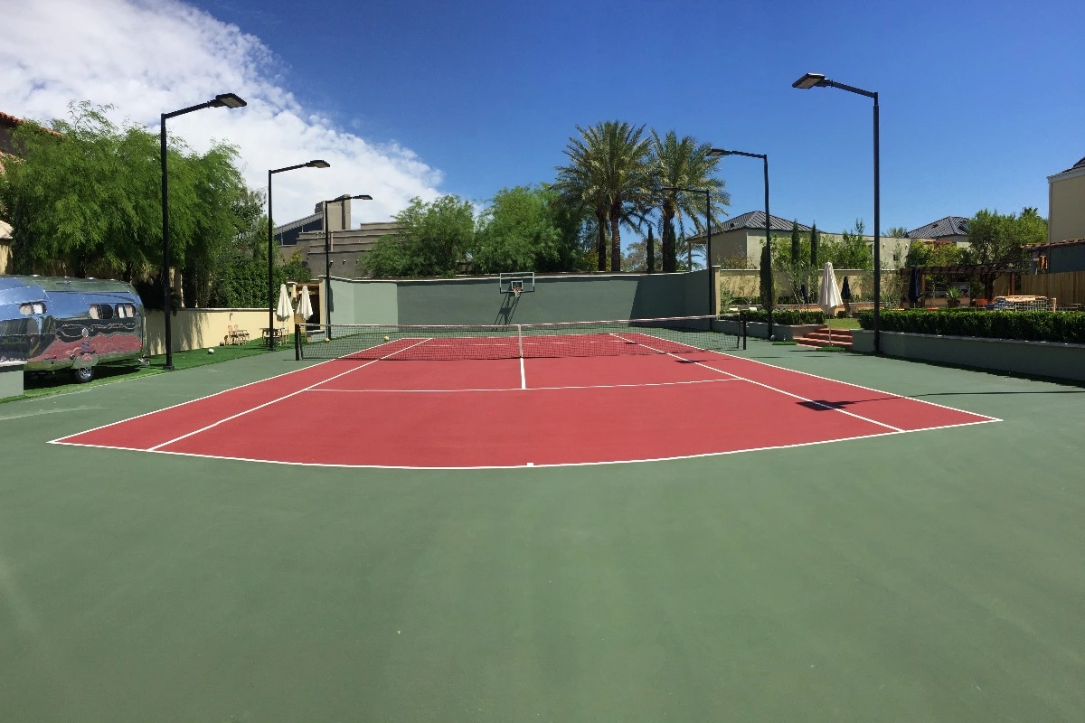 tennis court resurfacing