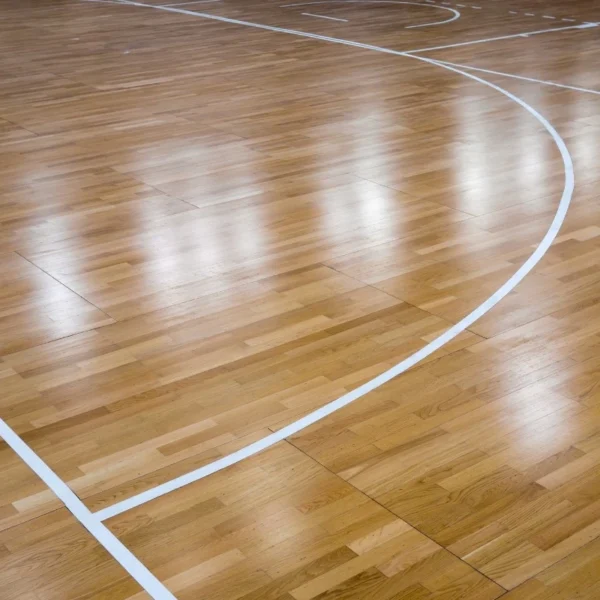 Hardwood Basketball Court