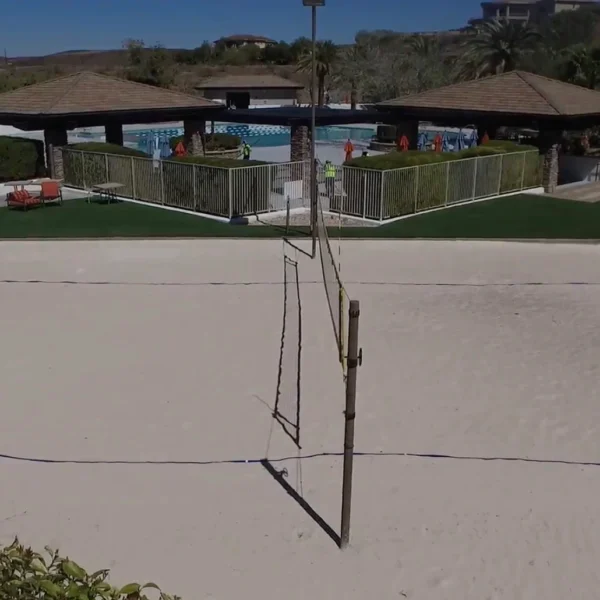 Backyard Volleyball Court Construction