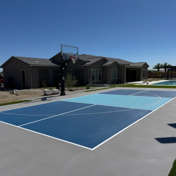 outdoor basketball court surface options